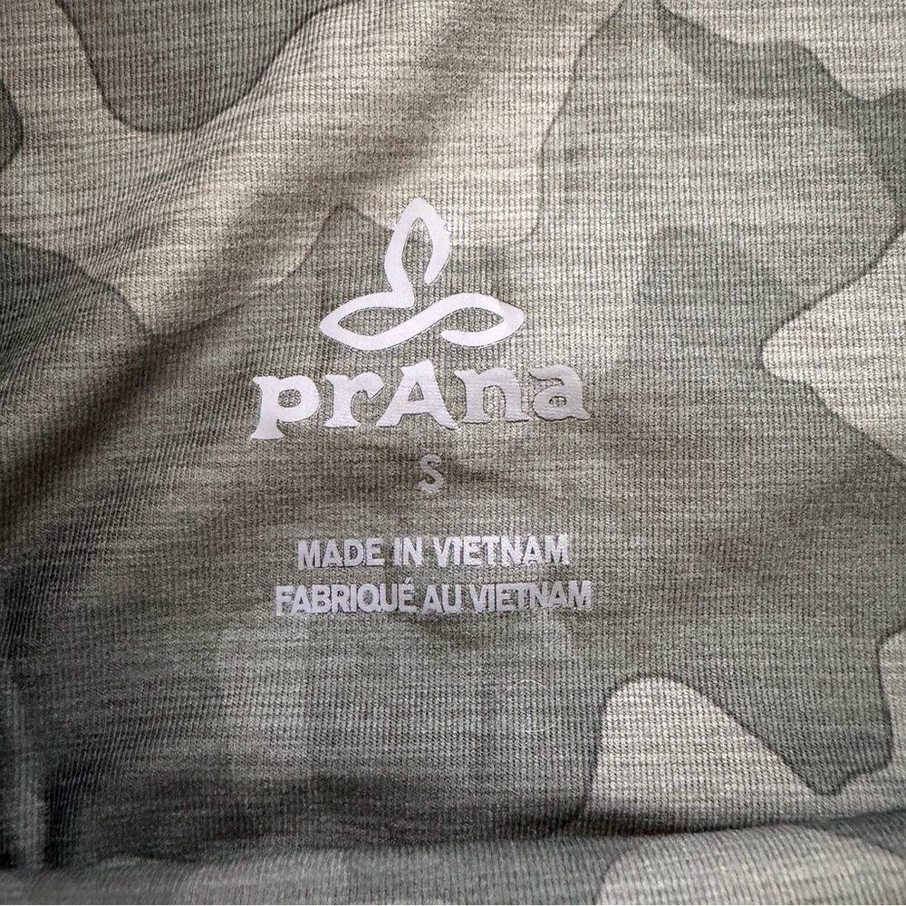 PrAna Women’s Electa High Rise Athletic Work Out Leggings Size S Camo Green gym - Picture 4 of 7
